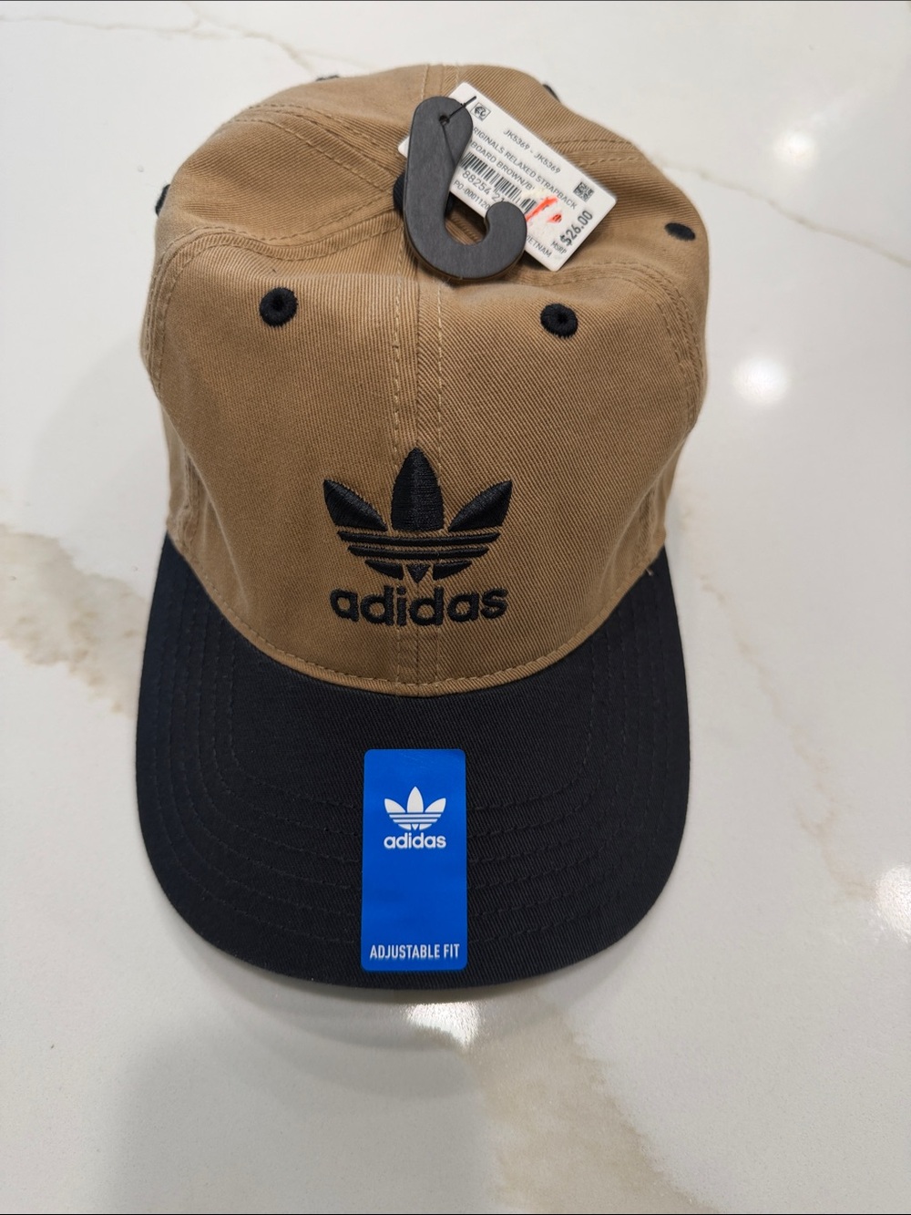 adidas Two-Tone Trefoil Cap - Tan & Black